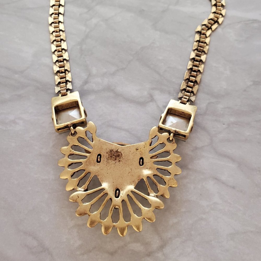 🌞 Stella and Dot Rhinestones Crystals Cluster Norah Statement Necklace 🌞 - Picture 15 of 16
